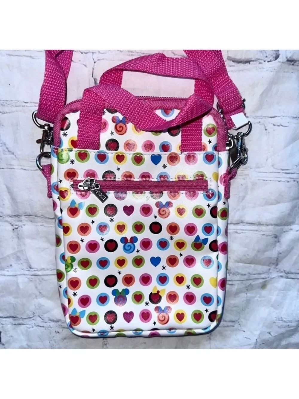 RARE New Disney Tech Minnie Mouse Pink Candy Purse Tablet Phone Crossbody